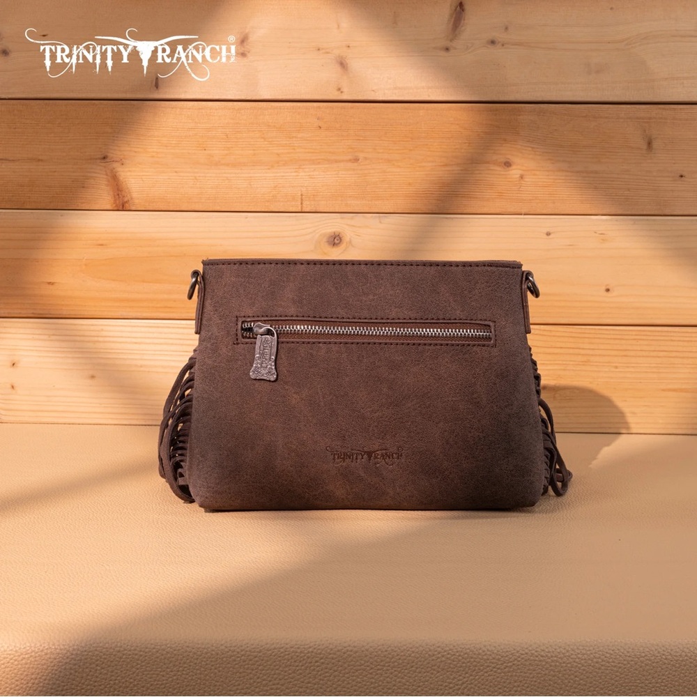 Trinity Ranch Black And Brown Patterned Crossbody… - image 2